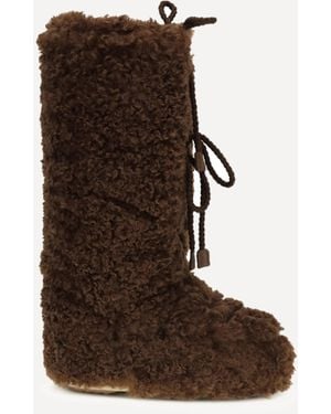 Moon Boot Icon Curly Extra Snow Boots - Brown