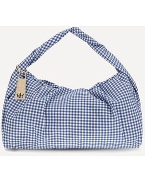 La Milanesa Large Aralia Shoulder Bag - Blue