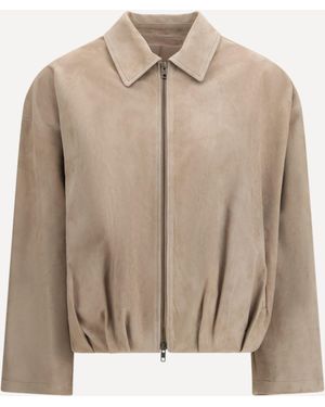 Salvatore Santoro Suede Jacket - Natural
