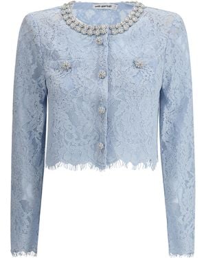 Self-Portrait Lace Jacket - Blue