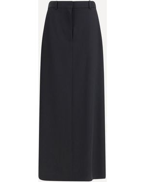 The Row Seraphyne Virgin Wool Skirt - Blue