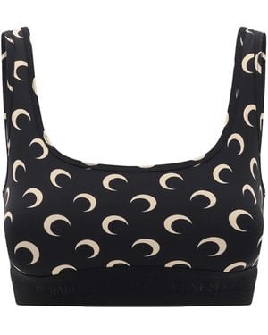 Marine Serre Top Sport Moon - Nero