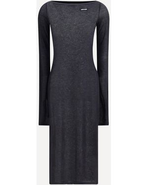 【MIU MIU】Long jersey Dress BLACK MIU MIU - Women Silk Jersey Dress – Atelier New York