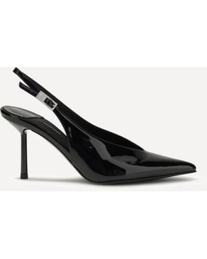 Le Silla Slingback Court Shoes Clivage Patent - Black