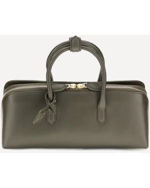 Alaïa Small Delta Nubuck Handbag - Green