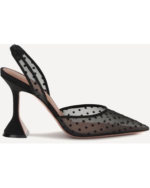 AMINA MUADDI Polka Dot Holli Pumps - White