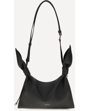 Loewe Scarf Mini Leather Shoulder Bag - Black
