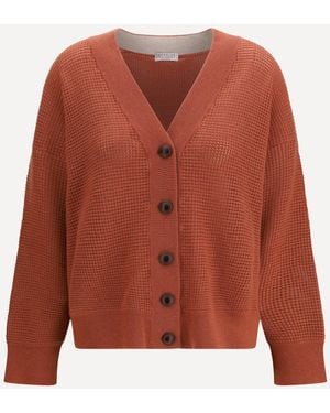Brunello Cucinelli Cardigan - Orange
