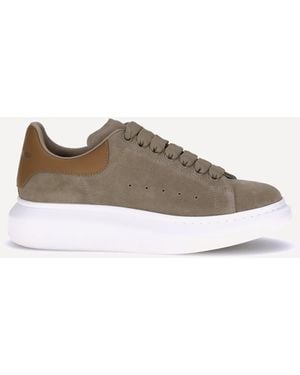 McQueen Suede Leather Sneakers - Brown