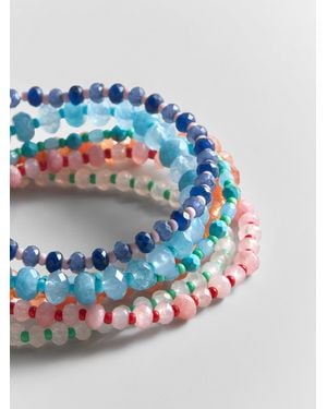 BaubleBar Darla Beaded Bracelet Set - Blue