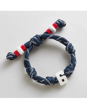 BaubleBar Team Knotty Varsity Custom Bracelet - Blue