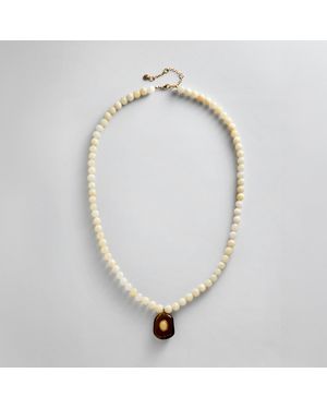 BaubleBar Janelle Semi-precious Necklace - White