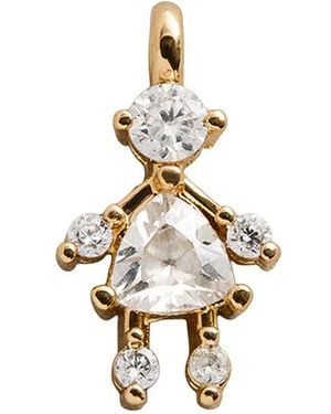 BaubleBar Small Child Girl Charm - Metallic