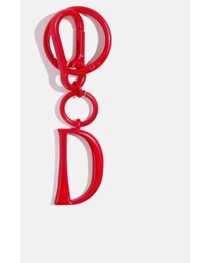 BaubleBar Red Initial Enamel Bag Charm