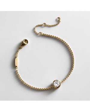 BaubleBar Eunice 14k Gold Crystal Bracelet - Metallic