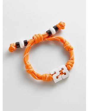 BaubleBar Team Knotty Varsity Custom Bracelet - Orange