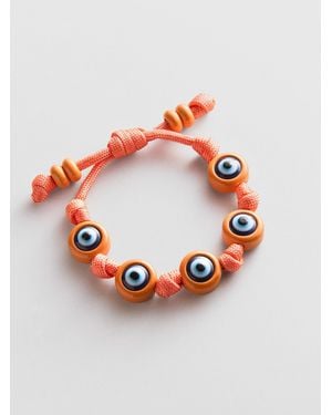 BaubleBar Knotty Good Eye Cord Bracelet - Pink