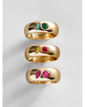 BaubleBar Multi-stone Puffy Custom Birthstone Ring - Gray