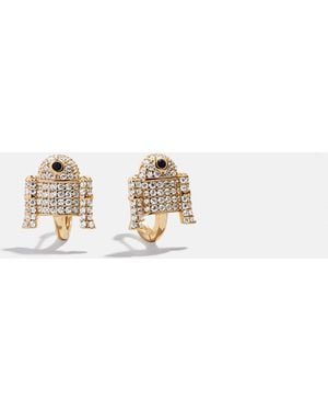 BaubleBar Star Warstm R2-d2tm 14k Gold Plated Sterling Silver Earrings - White