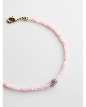 BaubleBar Kyanna Semi-precious Waterproof Anklet - Pink