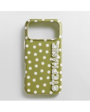 BaubleBar Fine Line Printed Custom Iphone Case - Green