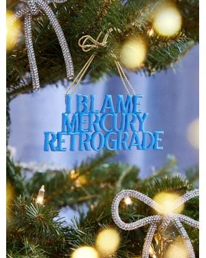 BaubleBar Say It All Ornament - Blue