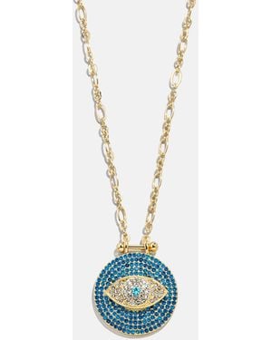 BaubleBar Evil Eye Pendant Necklace - White