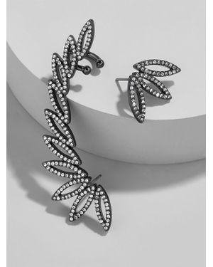 BaubleBar Mohawk Ear Duo - Gray