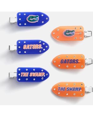 BaubleBar College Of Florida Creaseless Hair Clip Set - Blue