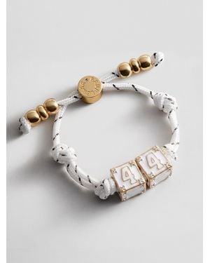 BaubleBar Block Party Varsity Number Custom Bracelet - Gray