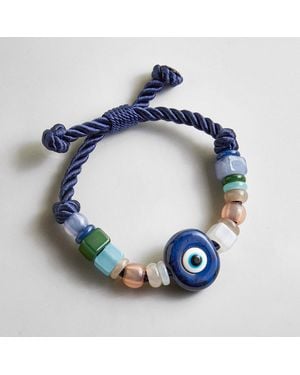 BaubleBar Bright Eyed Evil Eye Bracelet - Blue