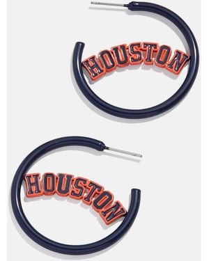 BaubleBar Mlb Enamel Hoops - Gray