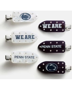 BaubleBar Penn State College Creaseless Hair Clip Set - Blue