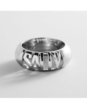 BaubleBar Domed Letter Custom Ring - Metallic