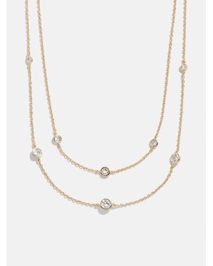BaubleBar Cierra 18k Gold Layered Necklace - White