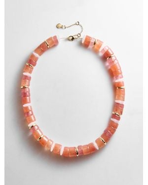 BaubleBar Jennifer Rondelle Beaded Necklace - Red