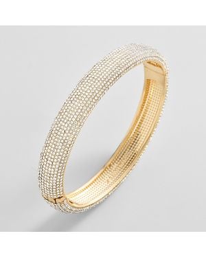 BaubleBar Dove Crystal Hinge Bangle - Metallic