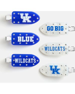 BaubleBar College Of Kentucky Creaseless Hair Clip Set - Blue