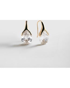 BaubleBar Fernanda Crystal Drop Earrings - White
