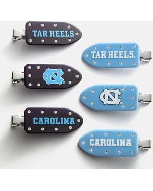 BaubleBar College Of North Carolina Creaseless Hair Clip Set - Blue
