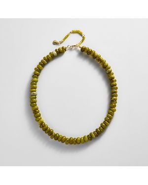 BaubleBar Joyce Semi-precious Beaded Necklace - Green