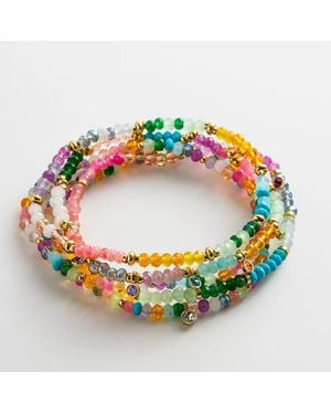 BaubleBar Indya Semi-precious Layered Bracelet Set - Gray