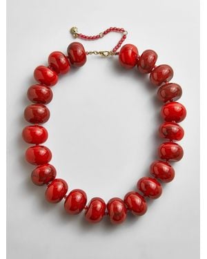 BaubleBar Joan Semi-precious Necklace - Red