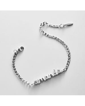 BaubleBar Curb Chain Custom Bracelet - Metallic