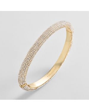 BaubleBar Dove Crystal Hinge Bangle - Metallic
