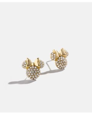 BaubleBar Minnie Mouse Disney Pavé Studs - White