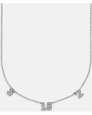 BaubleBar Varsity Number Custom Necklace - Natural