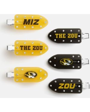 BaubleBar College Of Missouri Creaseless Hair Clip Set - Yellow
