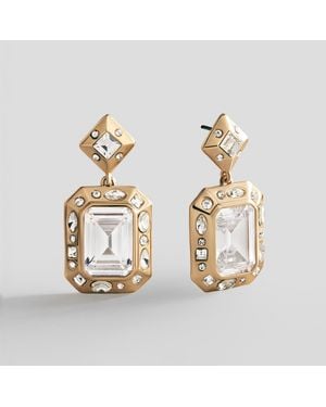 BaubleBar Veronica Cubic Zirconia Drop Earrings - Metallic
