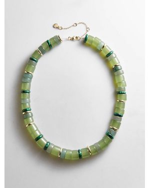 BaubleBar Jennifer Rondelle Beaded Necklace - Green